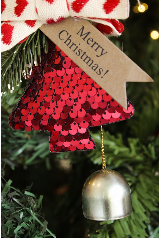 Pingente de Arvore De Lantejola Com Sininho Natal -3-